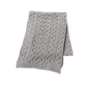 7625 Women's Irish Knitted Wool Soft Heart Pattern Scarf